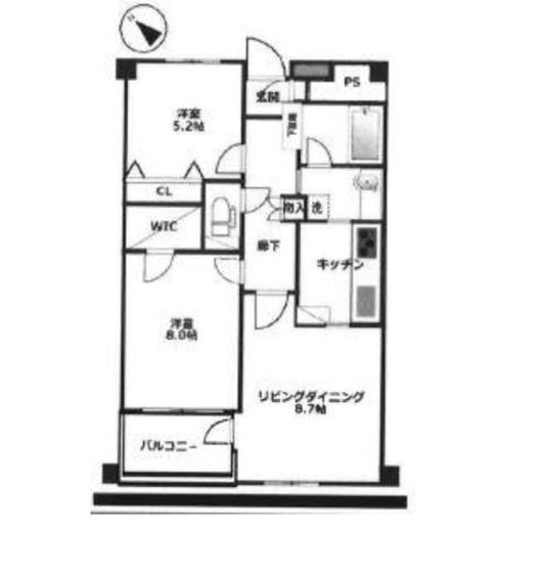 ライオンズシティ九段 12階 間取り図