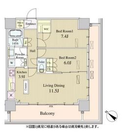 ルミレイス豊洲 1311 間取り図