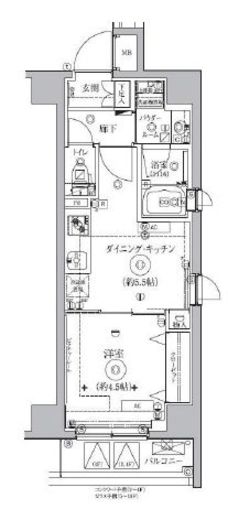 ALTERNA王子飛鳥山 (オルタナ王子飛鳥山) 501 間取り図