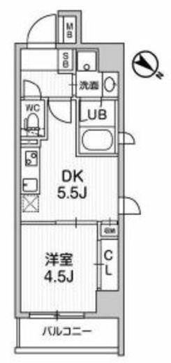 ALTERNA王子飛鳥山 (オルタナ王子飛鳥山) 1001 間取り図