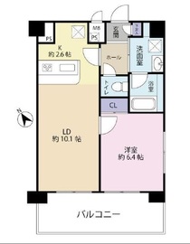 ヴィア・シテラ赤坂 8階 間取り図