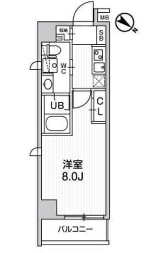 ALTERNA王子飛鳥山 (オルタナ王子飛鳥山) 1003 間取り図