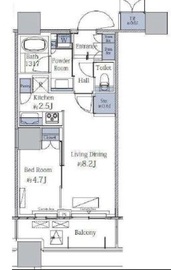 パークタワーグランスカイ 4階 間取り図