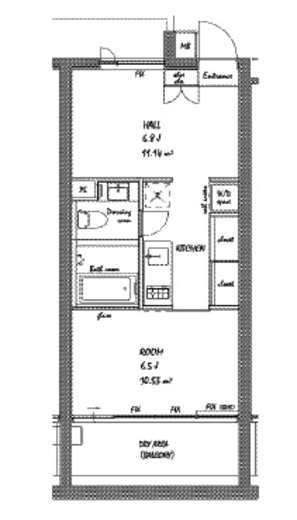 BPRレジデンス祐天寺 1 間取り図