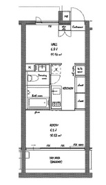 BPRレジデンス祐天寺 1 間取り図