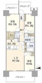 グランドメゾン品川シーサイドの杜 10階 間取り図