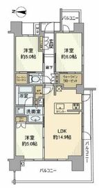 シティハウス木場公園 6階 間取り図