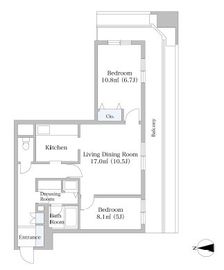 港南ハイツ 1202 間取り図