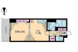 クレドラテース白河 407 間取り図