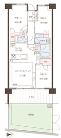 ブリリアシティ西早稲田 1階 間取り図