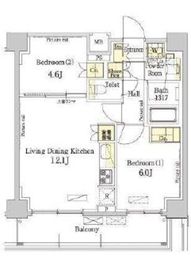パークアクシス錦糸町・親水公園 607 間取り図