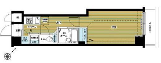 アヴァンティーク東銀座 7階 間取り図