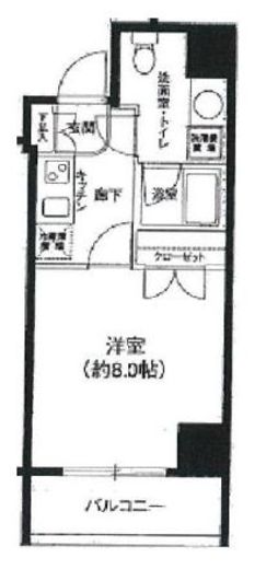アイムズ芝大門 3階 間取り図