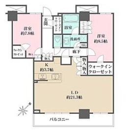 キャナルファーストタワー 8階 間取り図