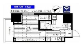 グランドコンシェルジュ六本木 8階 間取り図