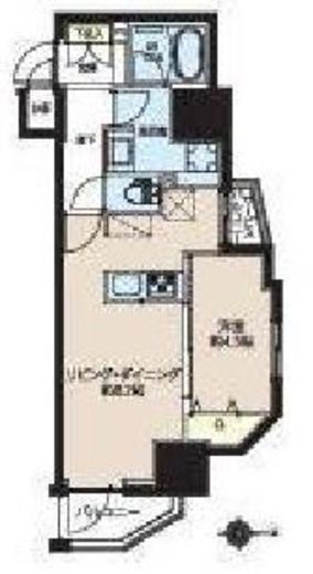 レクシード新御徒町 306 間取り図