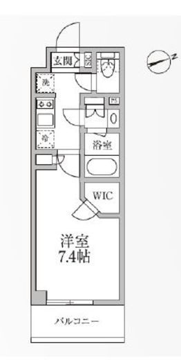 レジディア新御徒町2 404 間取り図