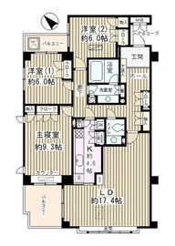 白山パークマンション 1階 間取り図