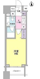 パークフラッツ中目黒 405 間取り図