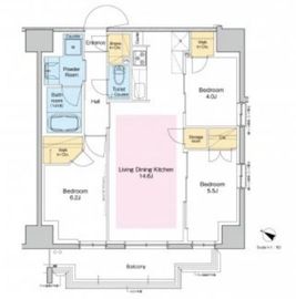 プラウドフラット両国サウス 615 間取り図