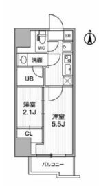 シーフォルム亀戸 8階 間取り図