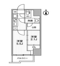 シーフォルム亀戸 5階 間取り図