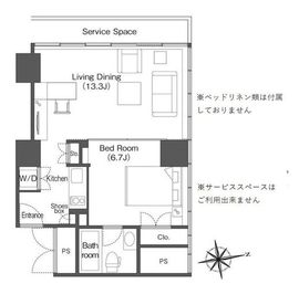 ウエリスアーバン品川タワー 1914 間取り図
