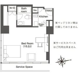 ウエリスアーバン品川タワー 1901 間取り図