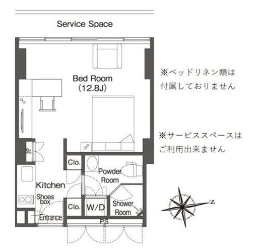 ウエリスアーバン品川タワー 1906 間取り図