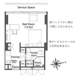 ウエリスアーバン品川タワー 1906 間取り図