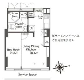 ウエリスアーバン品川タワー 2003 間取り図