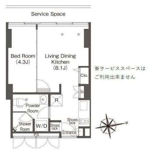 ウエリスアーバン品川タワー 2004 間取り図