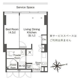 ウエリスアーバン品川タワー 2004 間取り図