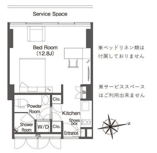 ウエリスアーバン品川タワー 1910 間取り図
