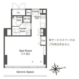 ウエリスアーバン品川タワー 2309 間取り図