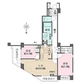 高輪・伊皿子坂ハイツ 3階 間取り図