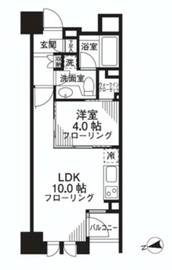 シティハウス東京新橋 6階 間取り図