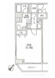 ホープシティ秋葉原 1304 間取り図