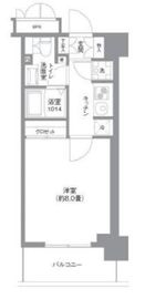 オアーゼ芝浦レジデンス 801 間取り図