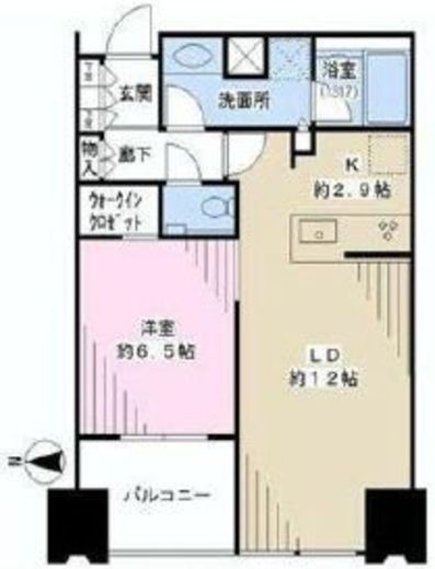 シティタワーズ豊洲ザ・ツイン サウスタワー 12階 間取り図