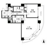 リバーポイントタワー 1305 間取り図