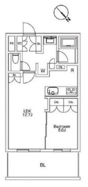 ブランズタワー豊洲 5階 間取り図