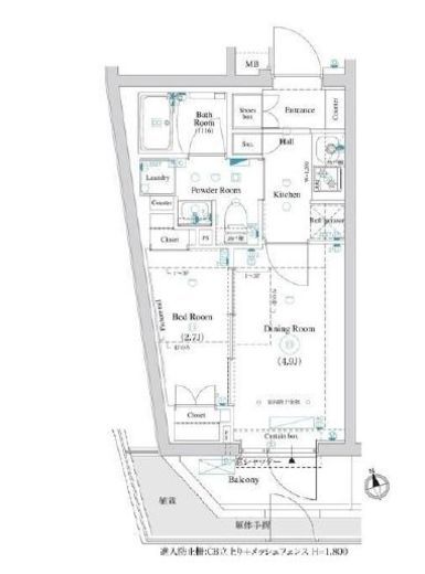 ARKMARK大森町 (アークマーク大森町) 104 間取り図