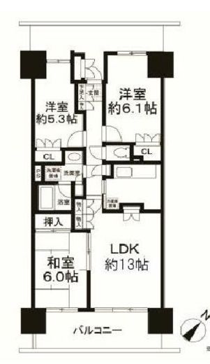 イーストパークス大島サザンスクエア 1階 間取り図
