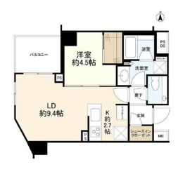 ブランズ神楽坂 2階 間取り図