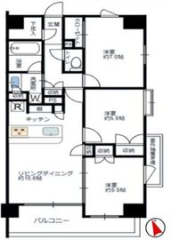 プレシス新宿柏木 3階 間取り図