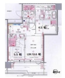 プラウドタワー亀戸クロス 20階 間取り図