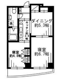 F.S.C.新宿マンション 4階 間取り図