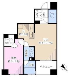 アスコットパーク日本橋コモド 7階 間取り図