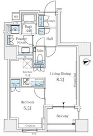 ブランズ明石町 3階 間取り図